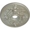 Ekena Millwork Alexa Medallion (Canopies up to 5 5/8"), 30 3/4"W x 21 1/4"H x 3 7/8"ID x 1 5/8"P, Flash Gold CM21X30ALFLS - alternate 4